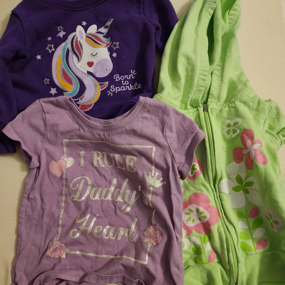 Lot of 3: Girls 12M Tops, preowned